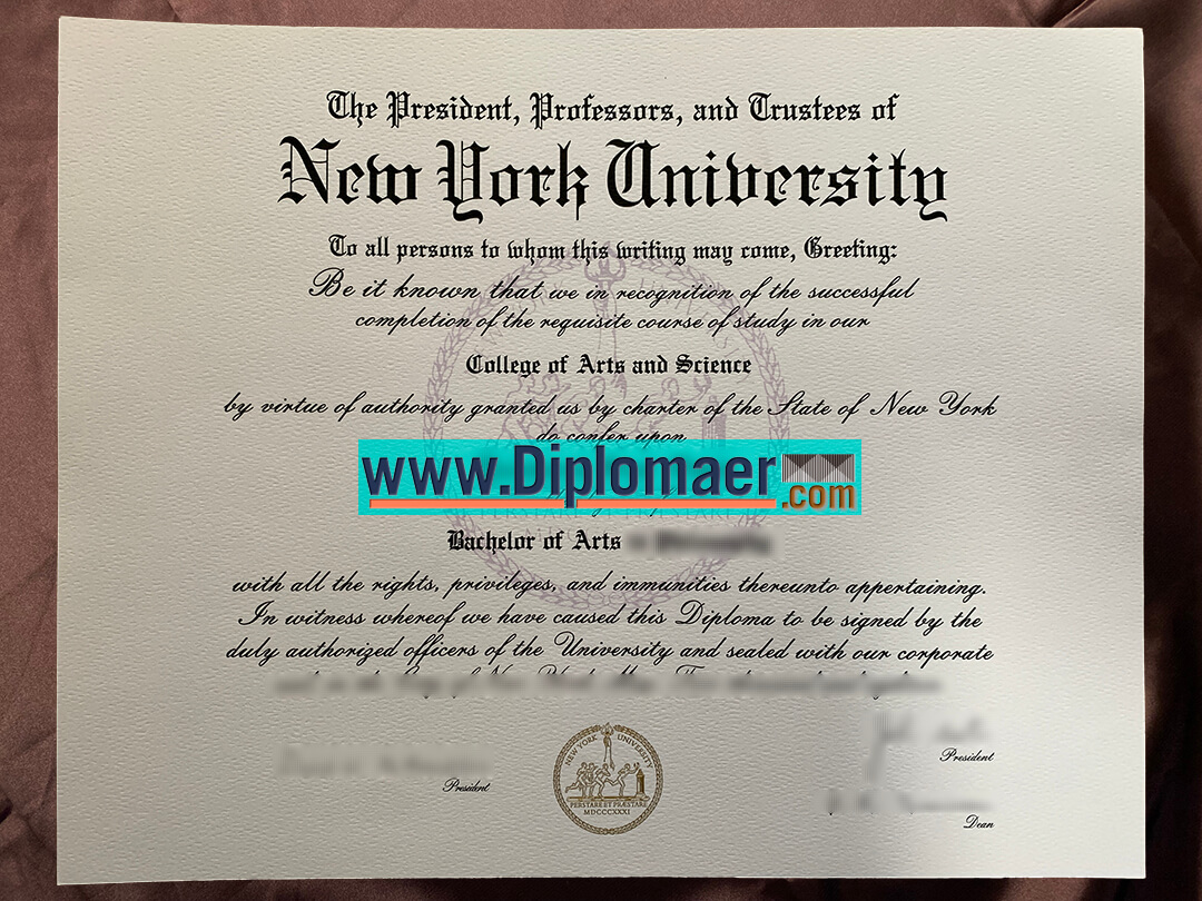 New York University (NYU) Fake Diploma Samples New York University Fake Diploma - New York University (NYU) Fake Diploma Samples