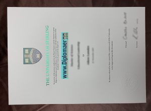 the University of Stirling fake degree