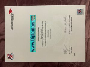 Edinburgh Napier University fake degree