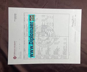 Fordham University Fake Transcript