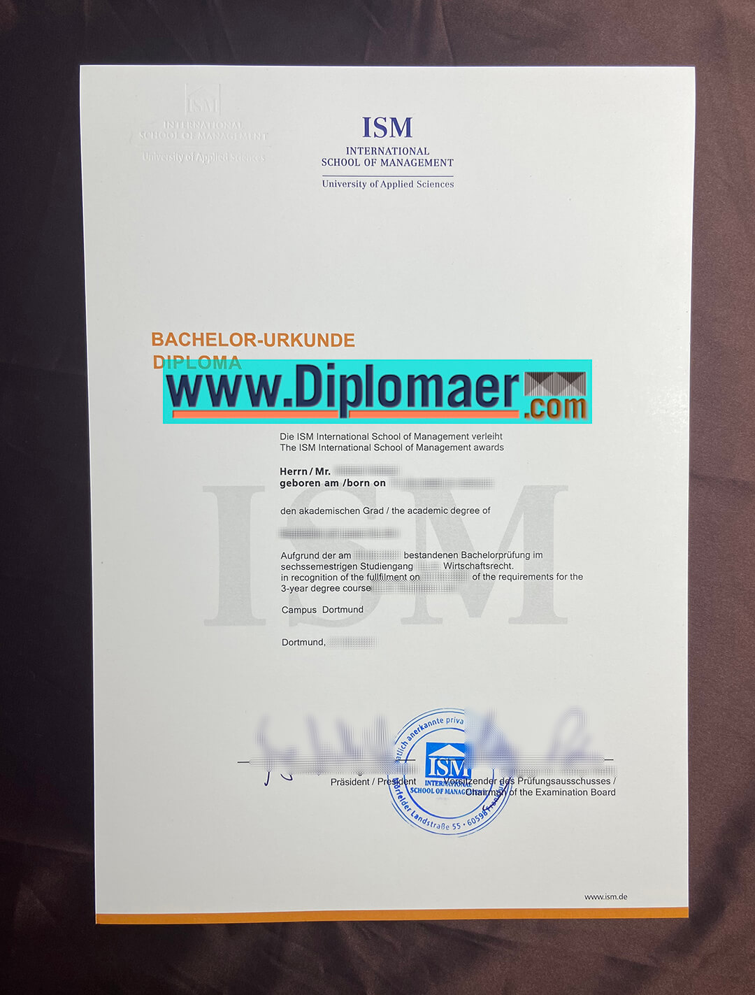 What is the use of Dortmund International School of Management certificate? ISM Fake Diploma - What is the use of Dortmund International School of Management certificate?