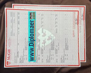 McGill University Fake Transcript
