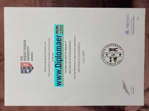 The Robert Gordon University Fake Diploma