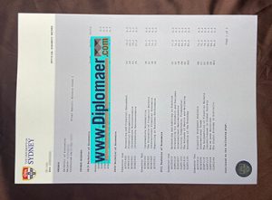 University of Sydney Fake Transcript