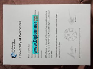 The University of Worcester Fake Diploma