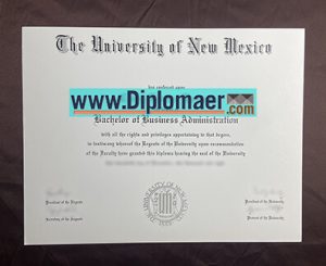 the University of New Mexico fake Diploma