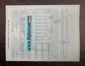 Columbia University fake transcript