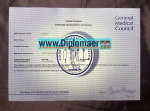 General Medical Council Fake Certificate