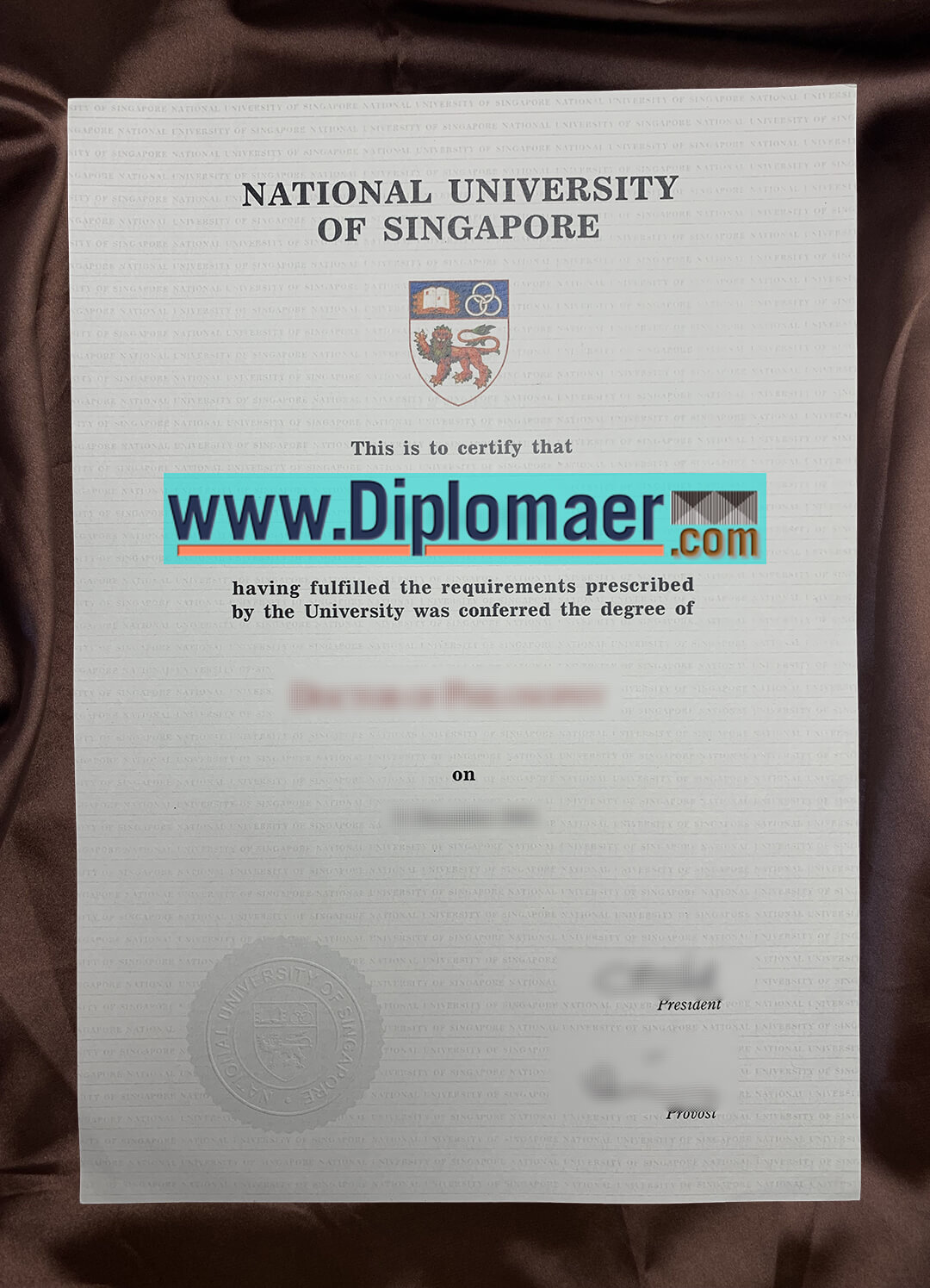 How long does it take to buy the National University of Singapore fake diploma online? National University of Singapore Fake Diploma - How long does it take to buy the National University of Singapore fake diploma online?