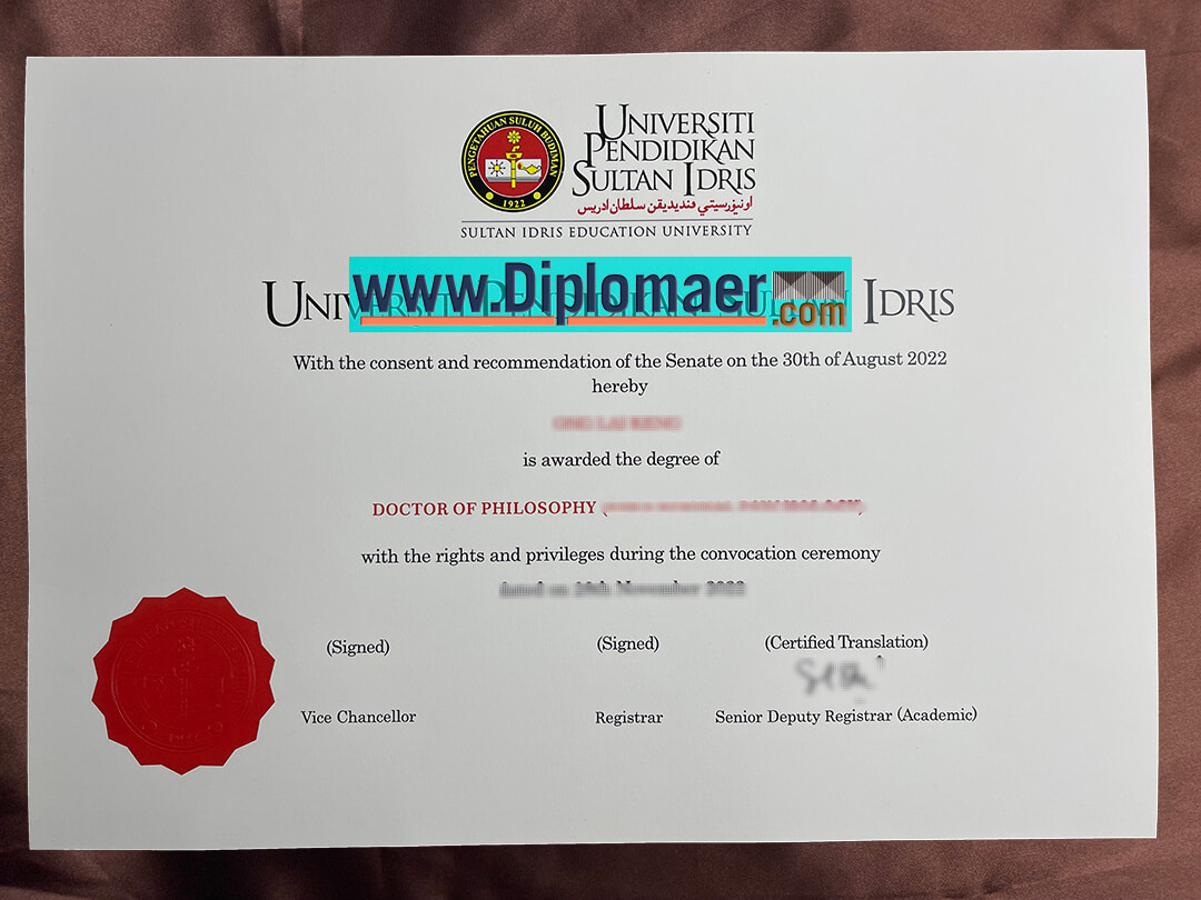 Sultan Idris Education University Fake Diploma, How to Make it? Sultan Idris Education University Fake Diploma - Sultan Idris Education University Fake Diploma, How to Make it?