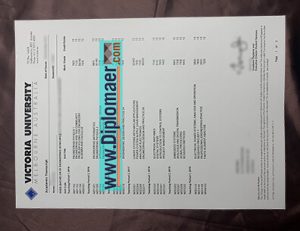 Victoria University fake transcript