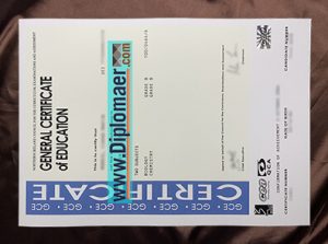 GCE fake diploma