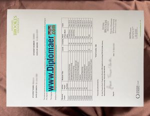 Oxford Brookes University fake transcript