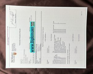 McMaster University fake transcript