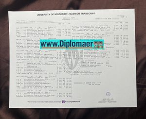 University of Wisconsin-Madison fake transcript