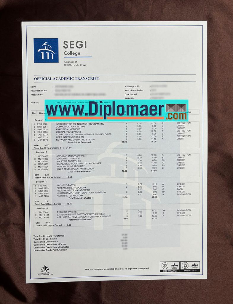 A Quote for SEGI College Transcript Segi College Fake Transcript 786x1024 - A Quote for SEGI College Transcript